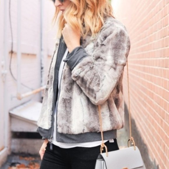 Splendid Jackets & Blazers - Splendid  |  Chic Faux Fur Bomber Jacket